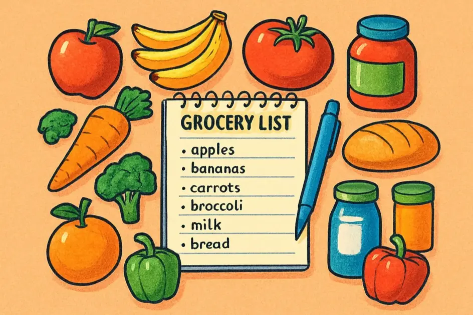 como fazer uma lista de compras eficiente